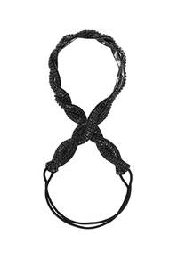 Deepa Gurnani: Deepa Gurnani Ashley Headband - Black