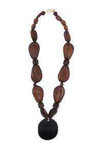 Sita Nevado: Sita Nevado Penelope Necklace - Brown