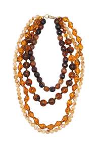 Sita Nevado: Sita Nevado Pitet Necklace - Amber