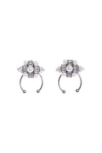 Rada Pearl Studs - Silver