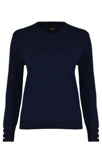 Full Price Husk Womens: Husk Pearl Crew - Navy