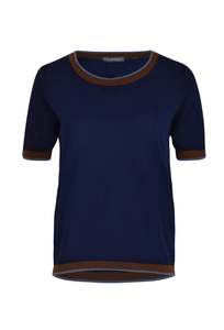 In Bed With You: In Bed With You Scoop Tee - Lapis