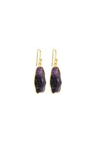 Husk Sana Earrings - Purple