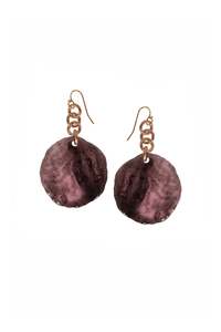 Gifts For Her: Alouette Design Drop Earring - Plum