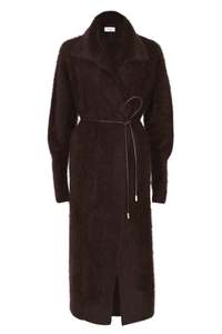 Antalya Long-line knit - Chocolate