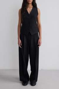 Sale Womens Brands: The Loom Betty Waistcoat - Charcoal