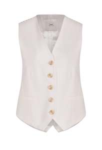 Jackets And Coats All: Husk Alba Vest - White