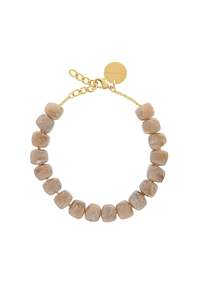 Elevated Essentials: Vanessa Baroni Stone Necklace - Blush