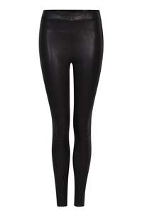 Essentials Pants: Husk Leather Legging - Black
