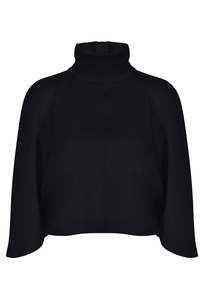 Black For Color Coding: Thom Krom High Neck Top - Black
