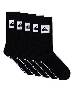 Footwear: Quiksilver 5 Crew Pack Socks