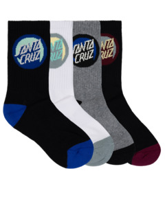 Santa Cruz Youth Bold Shadow Dot Crew Sock