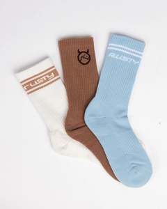 Mens Socks: Rusty Shake Up Crew 3 Sock Pack