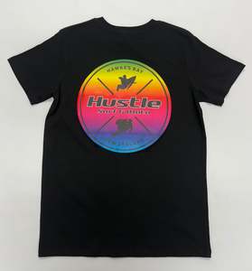 Hustle Clothing: Hustle Colouful Colour Fade Youth Tee