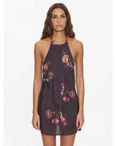 Womens Dresses: Thrills Natural Spirit Bias Halter Mini Dress