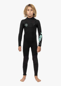 Wetsuits: Vissla 7 Seas Boys 4-3 Full Chest Zip