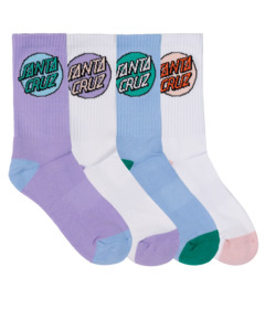 Santa Cruz: Santa Cruz Other Dot Crew Sock 4 Pack