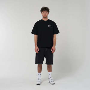 Mens Basic Script Box Fit T-Shirt