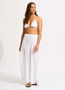 Seafolly: Seafolly Crinkle Wrap Maxi Skirt