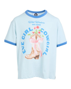Eve Girl Rodeo Ringer Tee