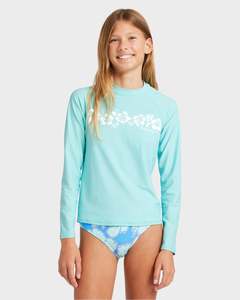 Girls Clothing: Billabong girls Heat Wave L/S Sunshirt