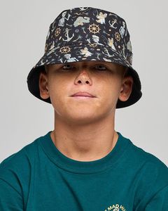 The Mad Hueys Croc Captain Youth Reversible Bucket Hat