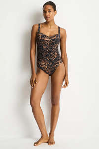 Sea Level Savanna Cross Front Scoop Back One Piece