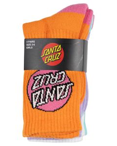 Santa Cruz: Santa Cruz Other Dot 4 Pack Sock