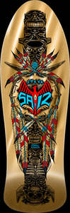 Skateboards: Powell Peralta-Steve Saiz Toem-Gold Foil-10"