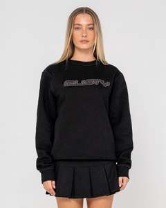 Rusty R Essential Oversized Crew Fleece