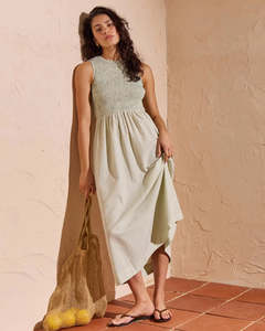 MinkPink Sabrina Tie Back Midi Dress