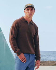 Mens Clothing: Rhythm Quarter Zip Knit