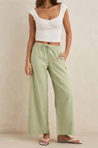 Womens Pants Leggings: Rhythm Dolly Beach Pant
