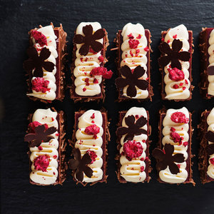 Mini Raspberry Lamingtons (GF) - SOLD OUT - Hyatt Pantry Restaurant - Wynyard Qu&hellip;