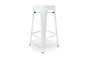 Tolix Bar Stool – White – Hyde Park Hire
