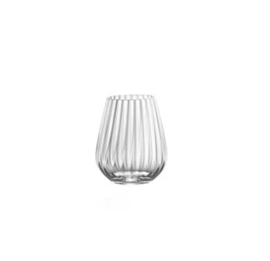Ribbed Stemless Wine Glass – 500ml – Hyde Park Hire