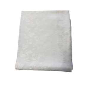 Products: 180cm x 305cm – White Damask – Hyde Park Hire