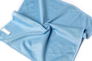 Window Cleaning Equipment + Supplies: HyGenie Microfibre Glass Window Cleaning Cloth 40x40cm - Blue