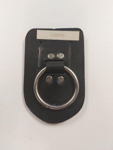 Traditional Tools: Leather Single Bull Ring Rag Holder - NZ Made