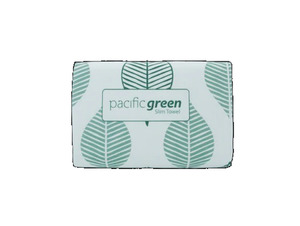 Folded Paper Towels: Pacific Green Mixed Pulp 1ply Slim Towel 250 sheets x 16 packs