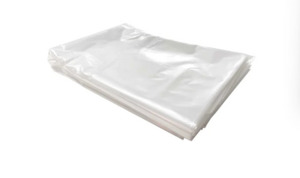 Bin Liners LARGE: 240Ltr Clear Wheelie Bin Liner 1200x1400mm - 35Mu - 50pk