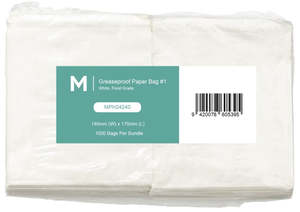 Products: Greaseproof Paper Bags #4 - White, 1000 bags/pack