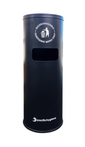 HygieneNix Gym Wipe Dispenser, Black