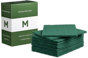Products: Regular Scouring Pads - Green, Blue, Red, Black, White, Carton of 80