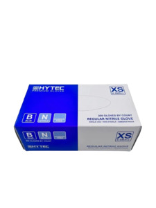 Hytec Blue Regular Nitrile Gloves, Powder Free - XS, S, M, L, XL, 200 Gloves/Pac&hellip;