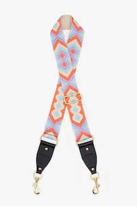 Bag Strap Navajo Print Coral & Lilac