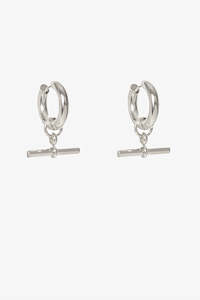 Jewellery: Fob Earring | Silver