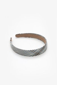 Plaid Headband | Blue