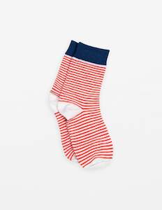 Accessories: Socks | Red White Stripe