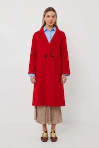 Coats Jackets: Mac Coat | Red Wool